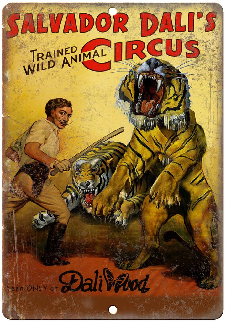 Salvador Dali's Circus Vintage Circus Poster Metal Sign