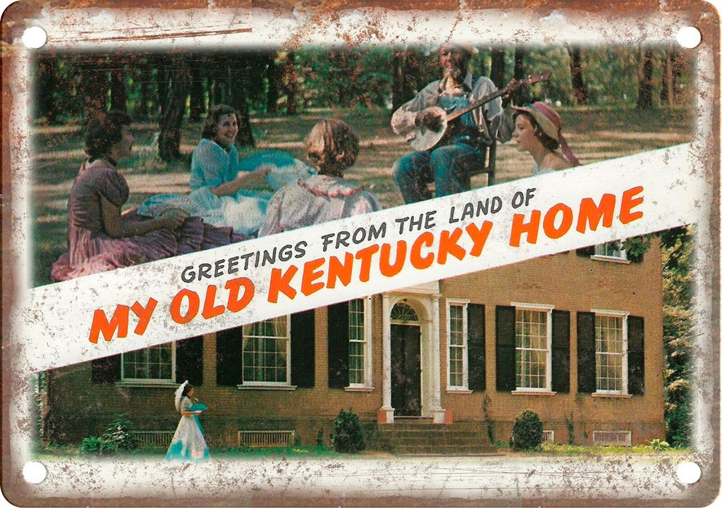 Kentucky Greetings From Metal Sign