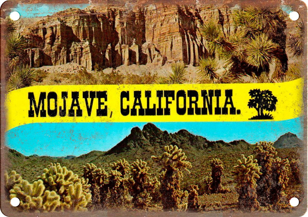 Mojave California Greetings From Metal Sign