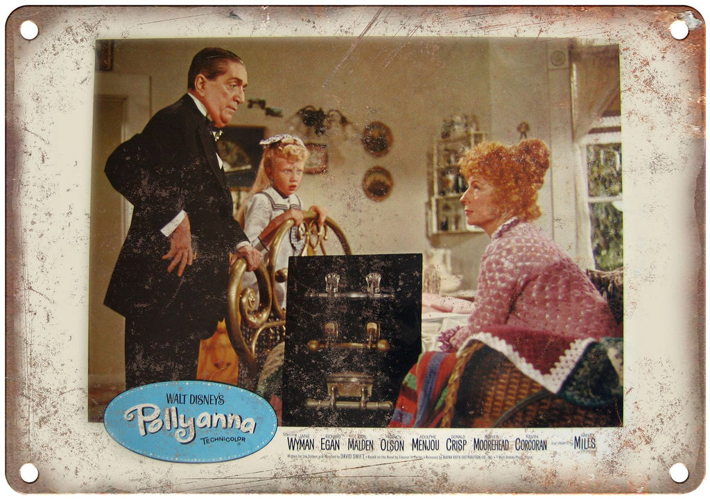 Walt Disney Pollyanna Vintage Lobby Card Metal Sign