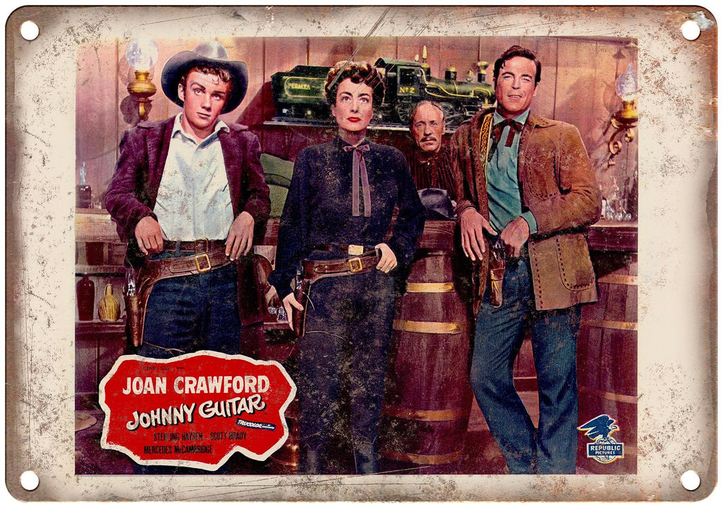 Joan Crawford Johnny Guitar Lobby Card Metal Sign