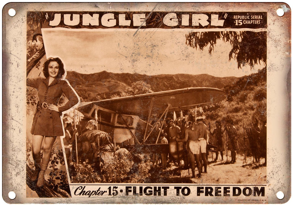 Jungle Girl Chapter 15 Flight to Freedom Metal Sign