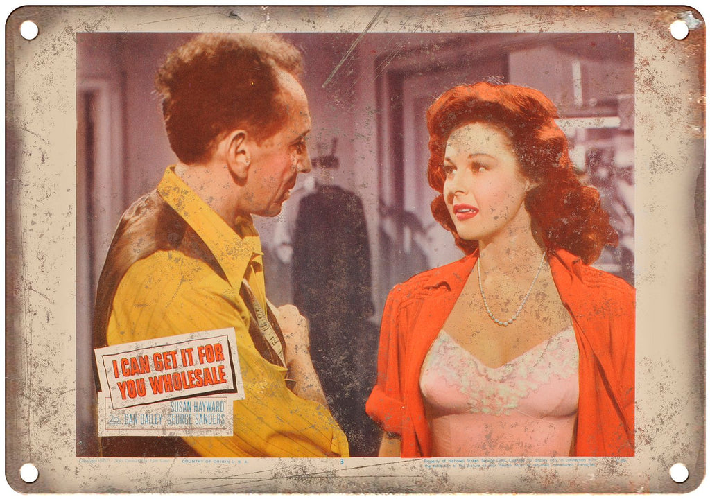 I Can Get if For You Wholesale Lobby Card Metal Sign