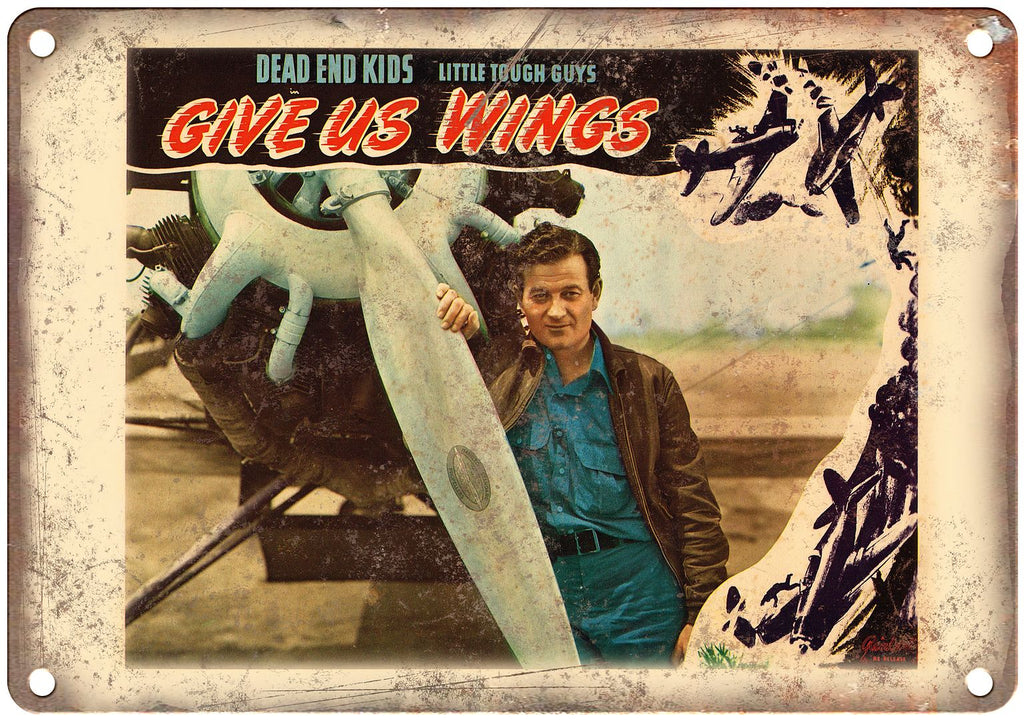 Dead end Kids Give us Wings Lobby Card Metal Sign