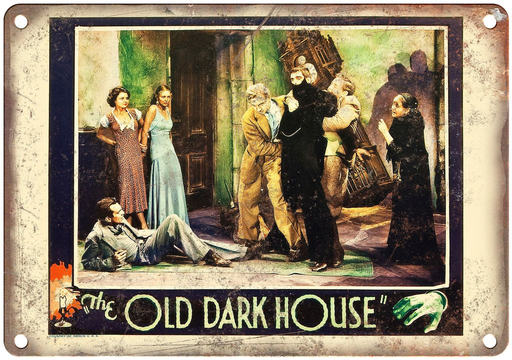 The Old Dark House Lobby Card Ad Metal Sign