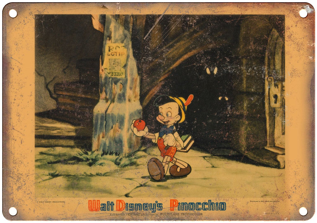 Vintage Animation Lobby Card Metal Sign