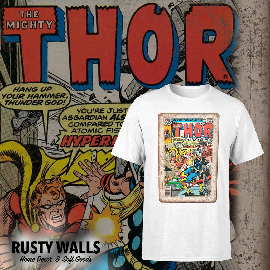 The Mighty Thor Vintage Comic Cover T-Shirt J06